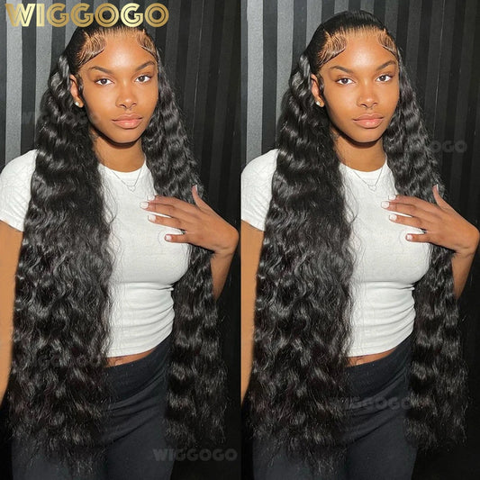 40 Inch Human Hair 13X4 Deep Wave Frontal Wig 13X6 Curly Hd Lace Front Wigs Brazilian Water Wave 5X5 Hd Lace Closure Wig